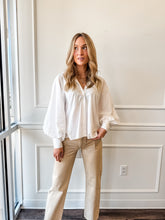 Amelya Gathered Button Up by JiJi