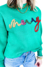Very Merry Green Christmas Sweater