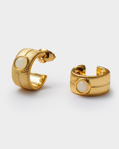 Birthstone Hoop Earring