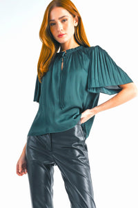 Luisa Pleat Sleeve Blouse