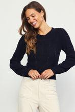 Keep it Casual Black Cable Knit Sweater