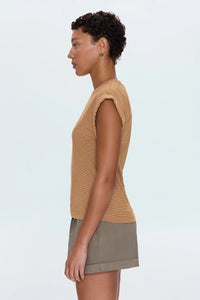 Olivia Twisted Sleeve Dark Rum Stripe by Pistola
