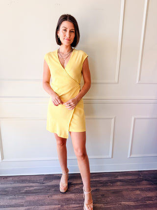 Sunshine Wrap Mini Dress