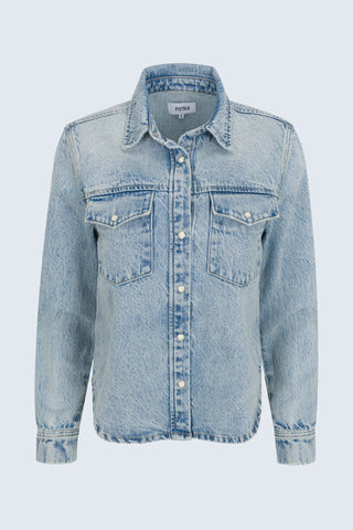 Thea Shrunken Denim Shacket
