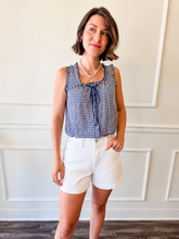 Blue Ribbon Gingham Picnic Top