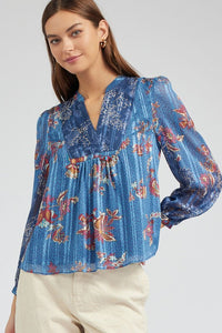 Pattern Play Floral Blouse by Current Air