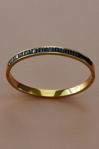 Black Baguette Bangle