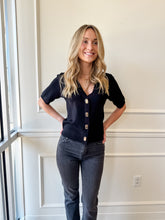 Tropez Black Knit Top