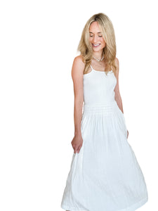 Mixed Media Knit Maxi