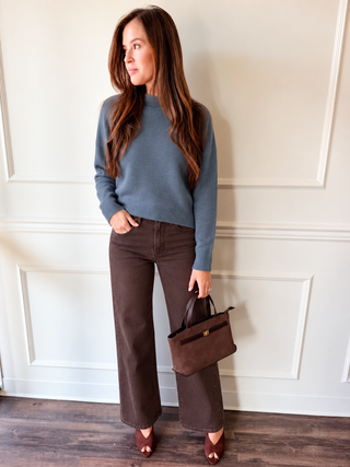 Blaine Chocolate Straight Leg Jeans by Habitual