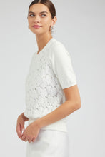 Lacey Charm White Sweater by Current Air