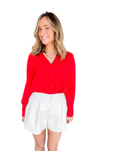Hotty Toddy Red Button Up