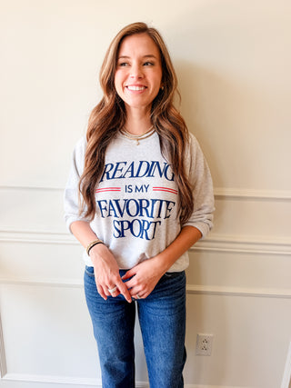 Reading Is My Favorite Sport Sweatshirt