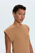 Olivia Twisted Sleeve Dark Rum Stripe by Pistola