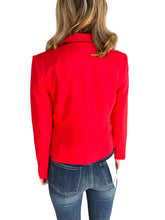 Riley Red Tie Front Blazer