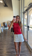 Harbor Blue and White Stripe Skort