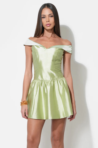 Darcy Drop Waist Mini Dress by Adelyn Rae