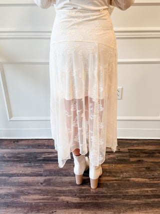 Whispered Romance Lace Skirt