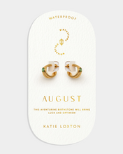 Birthstone Hoop Earring