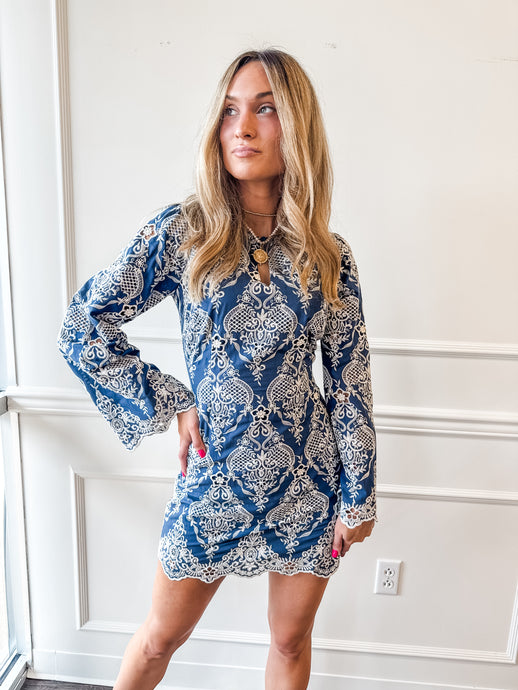 Marcie Mini Lace Dress by Adelyn Rae