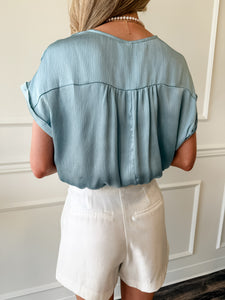 Shine On Blue Blouse