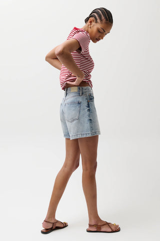 Pistola Saige High Rise A-Line Short -French Rivera