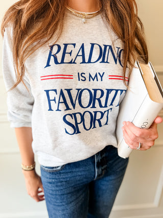 Reading Is My Favorite Sport Sweatshirt