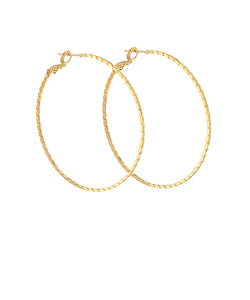 50mm Textured Hoops