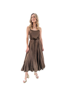 Joanne Expresso Pleat Midi