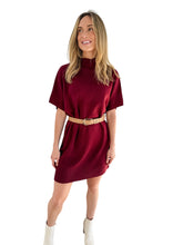 Cozy and Cute Burgundy Sweater Dress