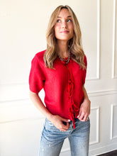 Sereia Red Cardigan by Steve Madden