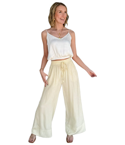 Leia Pale Yellow Pants by FRNCH