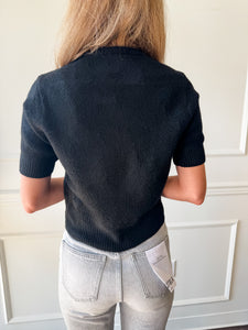Sereia Black Cardigan by Steve Madden