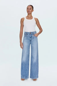 Lana Double Button High Rise Ultra Wide Leg by Pistola