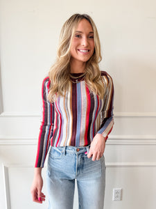 Serra Striped Sweater by Steve Madden