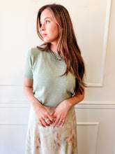 Macie Sage Knit Top by Lucy Paris