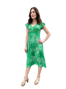 Spring Has Sprung Green Floral Dress by Current Air