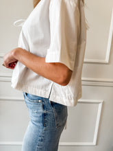 Dawson Poplin Tie Top