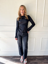 Lexi Mid Rise Bowed Straight Silver Screen by Pistola