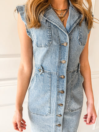 Julieta Denim Dress by Steve Madden