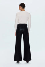 Lana High Rise Ultra Wide Leg in Coated Noir by Pistola