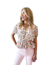 Floral Pleated Blouse by Reset by Jane