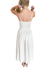 Marcella Smocked Linen Midi