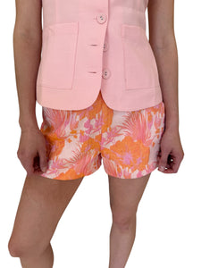Priscilla Pink Multi Jacquard Shorts
