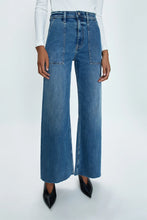 Penny Utility High Rise Wide Leg in Canal by Pistola