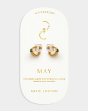 Birthstone Hoop Earring