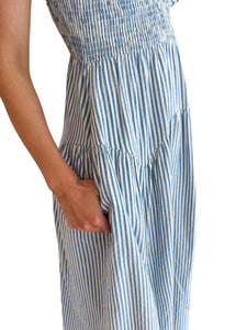 Riley Blue Striped Dress