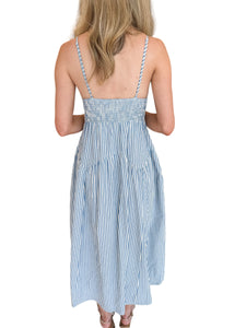 Riley Blue Striped Dress