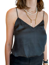 Black Silky Amore Tank by Reset by Jane