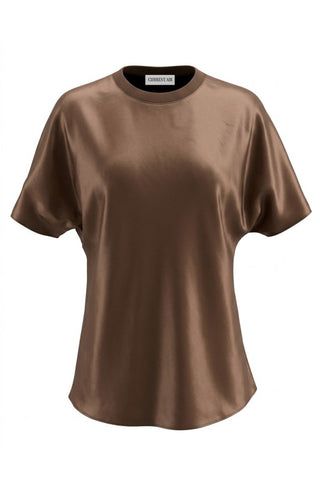 Demi Bronze Satin Top by Current Air